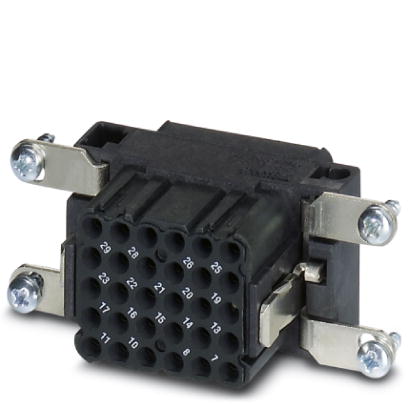 VC-D2-BU30-PE-R    Female contact carrier, for rolled crimp contacts, type VC 2, 30-pos. + PE