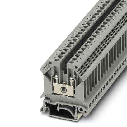 UK  5 Feed-through modular terminal block, Type of connection: Screw connection, Cross section: 0.2 mm² - 4 mm², AWG 24 - 10, Width: 6.2 mm, Color: gr