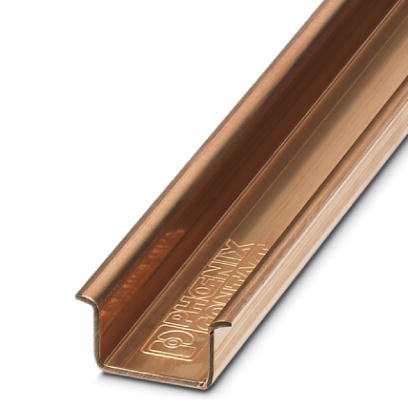 NS 35/15 CU UNPERF 2000MM-VPE    DIN rail, material: Copper, unperforated, 1.5 mm thick, height 15 m