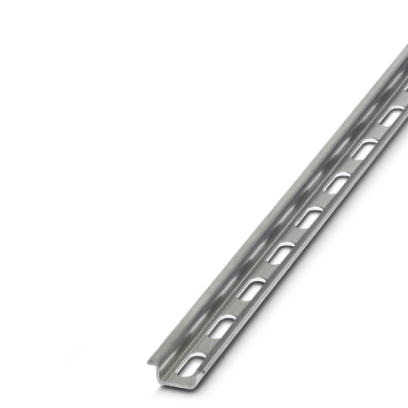 NS 15 AL PERF 2000MM VPE 10    DIN rail, material: Aluminum, perforated, height 5.5 mm, width 15 mm,