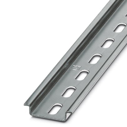 NS 35/ 7,5 ZN PERF 2000MM    DIN rail, material: Galvanized, perforated, height 7.5 mm, width 35 mm,