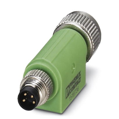 SAC-4P-M 8MS-M12FS    Adapter, from M8 male connector to M12 female connector, 4-pos.