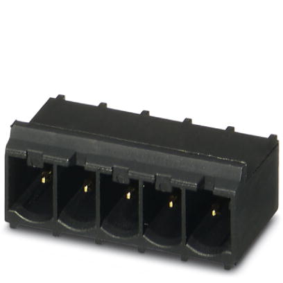 VS-MSTBAH 2,5/ 5-GB-5,08-BK-A    MSTB contact insert, for PCB assembly, 24 V, 5-pos., with angled so