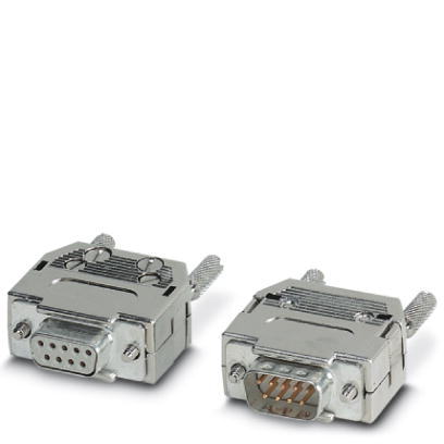 IBS DSUB 9/L Bus connector set, solder connection, male/female connector