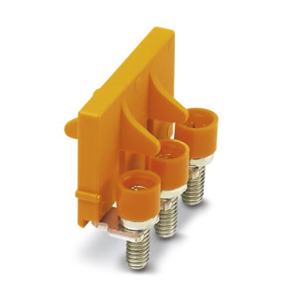 SB 3-8-T    Cross connector/jumper for modular terminal block, Number of positions: 3, Color: orange