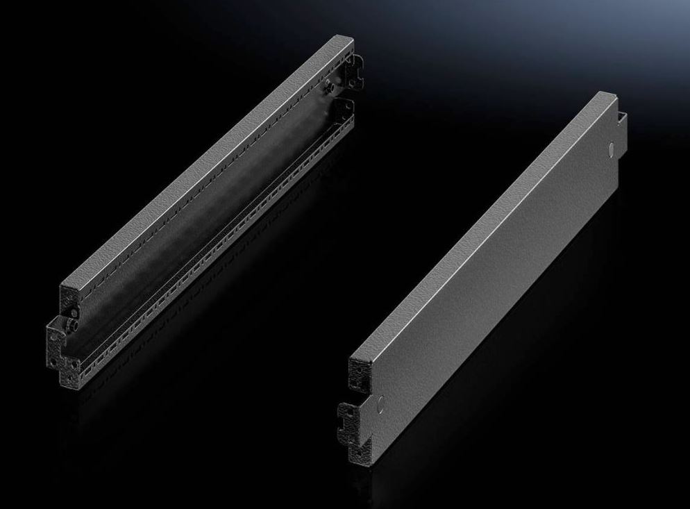 Rittal VX Base/plinth trim panel, side H: 100 mm, for D: 500 mm, sheet steel, RAL 9005