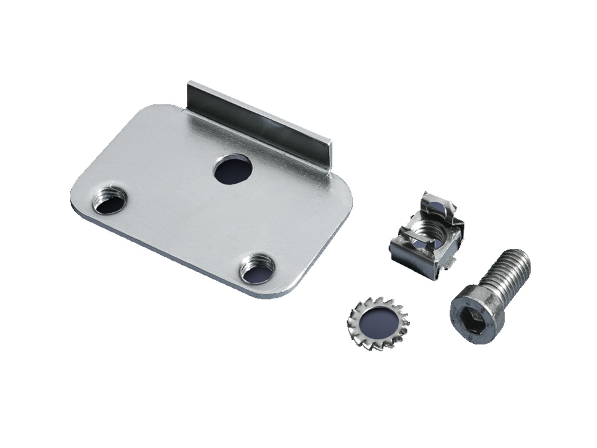 VX Base/plinth adaptor  | for twin castors and levelling feet, stainless steel