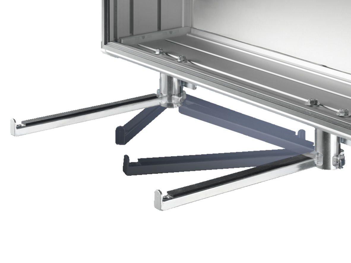 CP utility bars vertically hinged