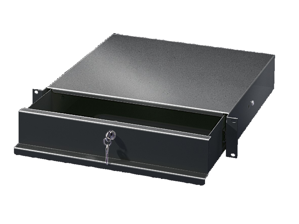 Pull out drawer 19" 2U D427 RAL9005