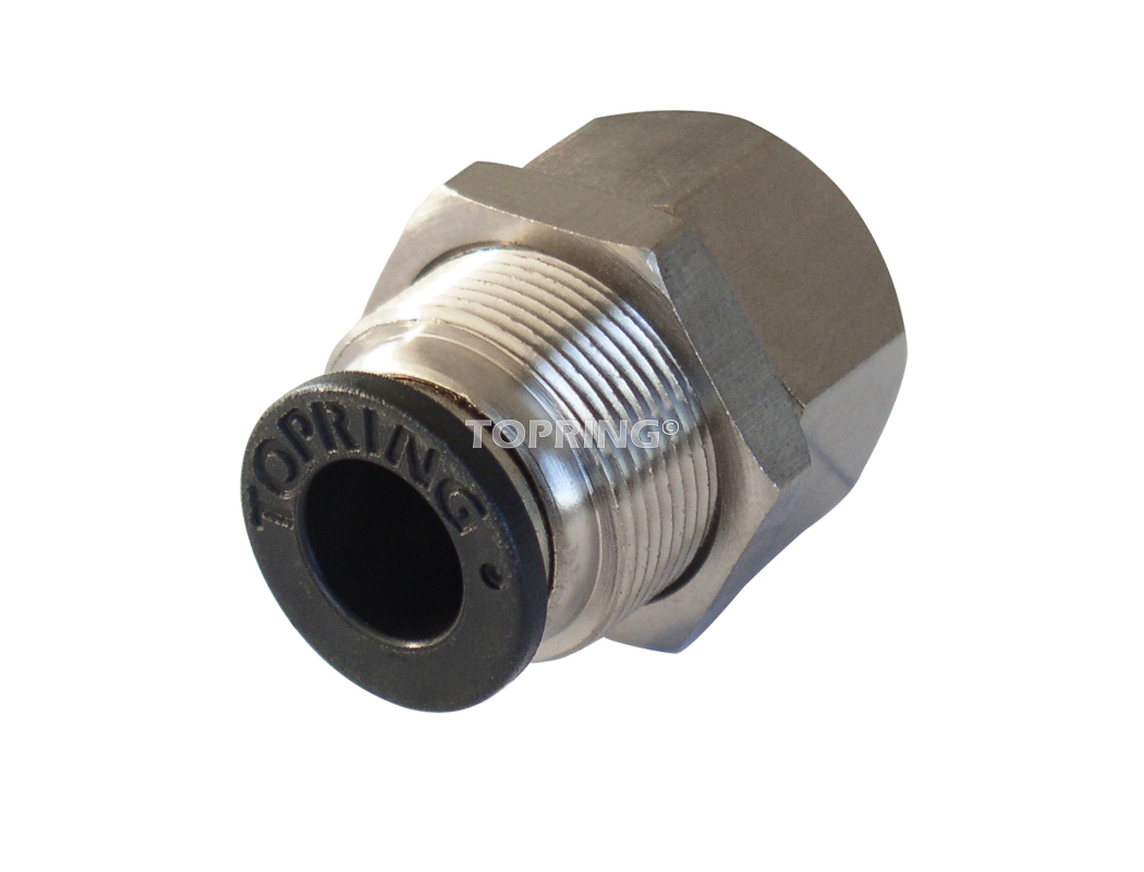 (F) Bulkhead Connector 3/8 x 3/8(F)NPT MAXFIT